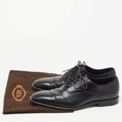 Tod's Black Leather Lace Up Oxfords Size 42