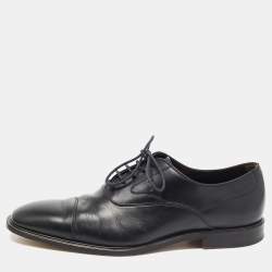 Tod's Black Leather Lace Up Oxfords Size 42