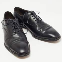 Tod's Black Leather Lace Up Oxfords Size 42