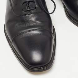 Tod's Black Leather Lace Up Oxfords Size 42