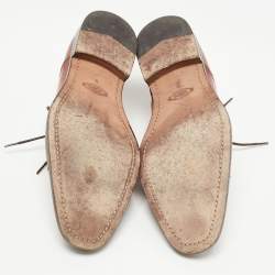 Pre Owned Tod's Brown Leather Lace Up Oxfords Size 42