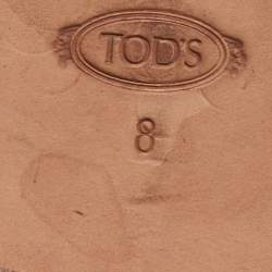 Pre Owned Tod's Brown Leather Lace Up Oxfords Size 42