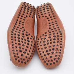 Pre Owned حذاء لوفرز تودز جومينو جلد بني مقاس 39.5