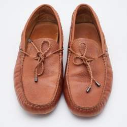 Pre Owned حذاء لوفرز تودز جومينو جلد بني مقاس 39.5
