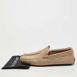 مملوكة مسبقًا Tod's Brown Suede Slip On Loafers Size 43