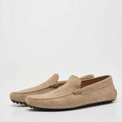 مملوكة مسبقًا Tod's Brown Suede Slip On Loafers Size 43
