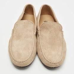 مملوكة مسبقًا Tod's Brown Suede Slip On Loafers Size 43