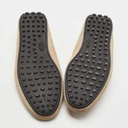 مملوكة مسبقًا Tod's Brown Suede Slip On Loafers Size 43