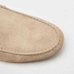 مملوكة مسبقًا Tod's Brown Suede Slip On Loafers Size 43