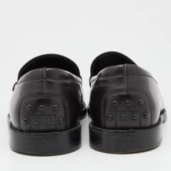 Tod's Dark Brown Leather Slip On Loafers Size 41