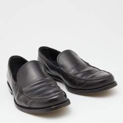 Tod's Dark Brown Leather Slip On Loafers Size 41