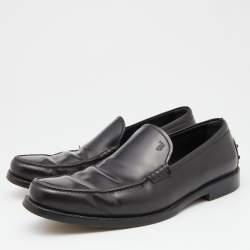 Tod's Dark Brown Leather Slip On Loafers Size 41