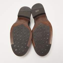 Pre Owned Tod's Black Patent Leather Lace Up Derby Size 43