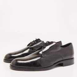 Pre Owned Tod's Black Patent Leather Lace Up Derby Size 43