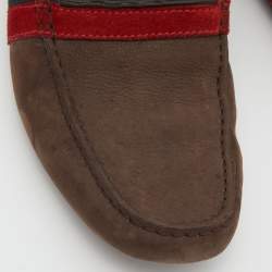 مملوكة مسبقًا Tod's Brown Suede Slip On Loafers Size 41