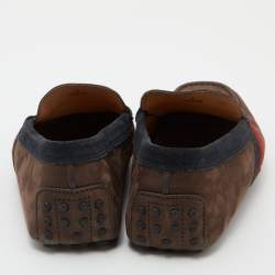 مملوكة مسبقًا Tod's Brown Suede Slip On Loafers Size 41