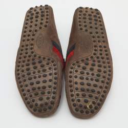 مملوكة مسبقًا Tod's Brown Suede Slip On Loafers Size 41