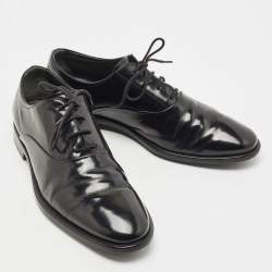 Pre Owned Tod's Black Leather Lace Up Oxford Size 43