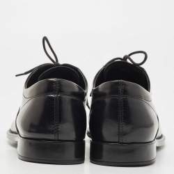 Pre Owned Tod's Black Leather Lace Up Oxford Size 43