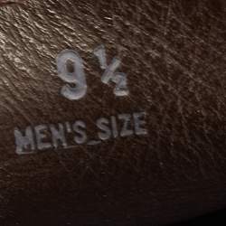 Pre Owned Tod's Brown Suede Bow Slip On Loafers Size 44