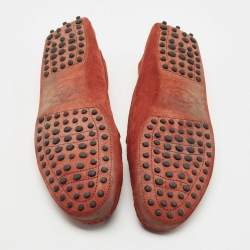 Tod's Brown Suede Penny Slip On Loafers Size 41