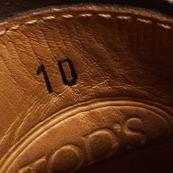 Tod's Leather Brown Brogue Leather Lace Up Derby Size 44.5