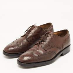 Tod's Leather Brown Brogue Leather Lace Up Derby Size 44.5