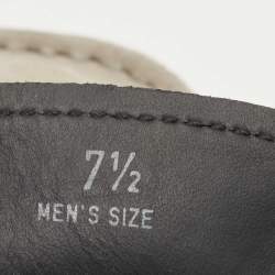 Pre Owned Tod's Grey Suede Slip On Loafers Size 41.5