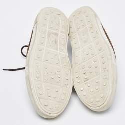 Tod's Brown Suede Low Top Sneakers Size 41