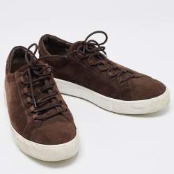 Tod's Brown Suede Low Top Sneakers Size 41