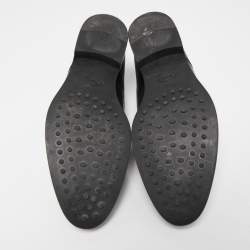 Pre Owned Tod's Black Leather Lace Up Derby Size 42