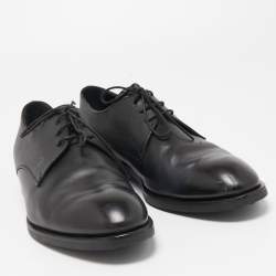 Pre Owned Tod's Black Leather Lace Up Derby Size 42
