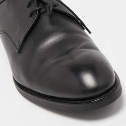 Pre Owned Tod's Black Leather Lace Up Derby Size 42