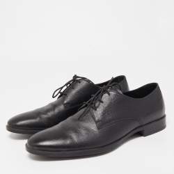 Tod's Black Textured Leather Lace Up Derby Size 42