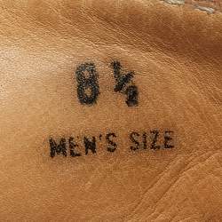 Pre Owned Tod's For Ferrari Black Suede Bow Loafers Size 42.5