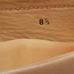 Pre Owned Tod's Brown Leather Slip On Loafers Size 42.5