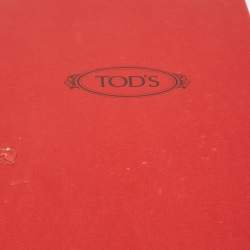 Tod's for Ferrari Red Leather Slip On Loafers Size 43