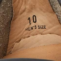 Pre Owned Tod's Black Leather Slip On Loafers Size 44