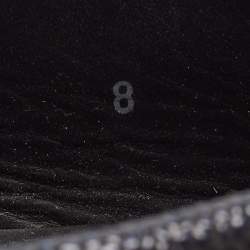 Pre Owned Tod's Two Tone Textured Leather Bow Slip On Loafers Size 42