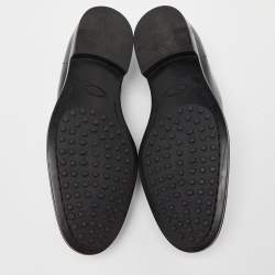Tod's Black Patent Leather Slip on Loafers Size 39.5