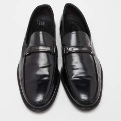 Tod's Black Patent Leather Slip on Loafers Size 39.5