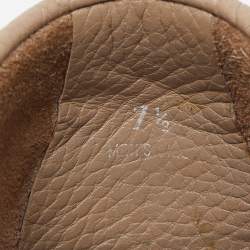 Pre Owned Tod's Beige Leather Penny Loafers Size 41.5