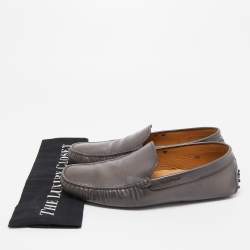 Tod's Light Brown Leather Slip On Loafers Size 41.5