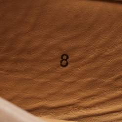 Pre Owned Tod's Beige Leather Gommino Loafers Size 42