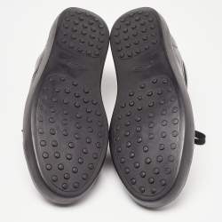 مملوكة مسبقًا حذاء رياضي تودز جلد أسود بعنق منخفض مقاس 44