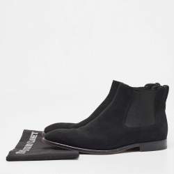 Tod's Black Suede Ankle Boots Size 39.5