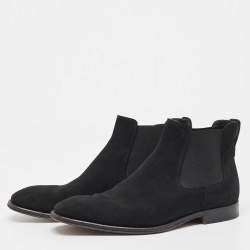 Tod's Black Suede Ankle Boots Size 39.5