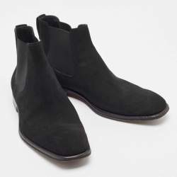 Tod's Black Suede Ankle Boots Size 39.5