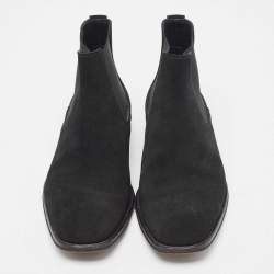 Tod's Black Suede Ankle Boots Size 39.5