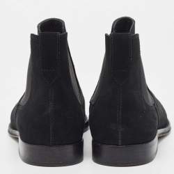 Tod's Black Suede Ankle Boots Size 39.5